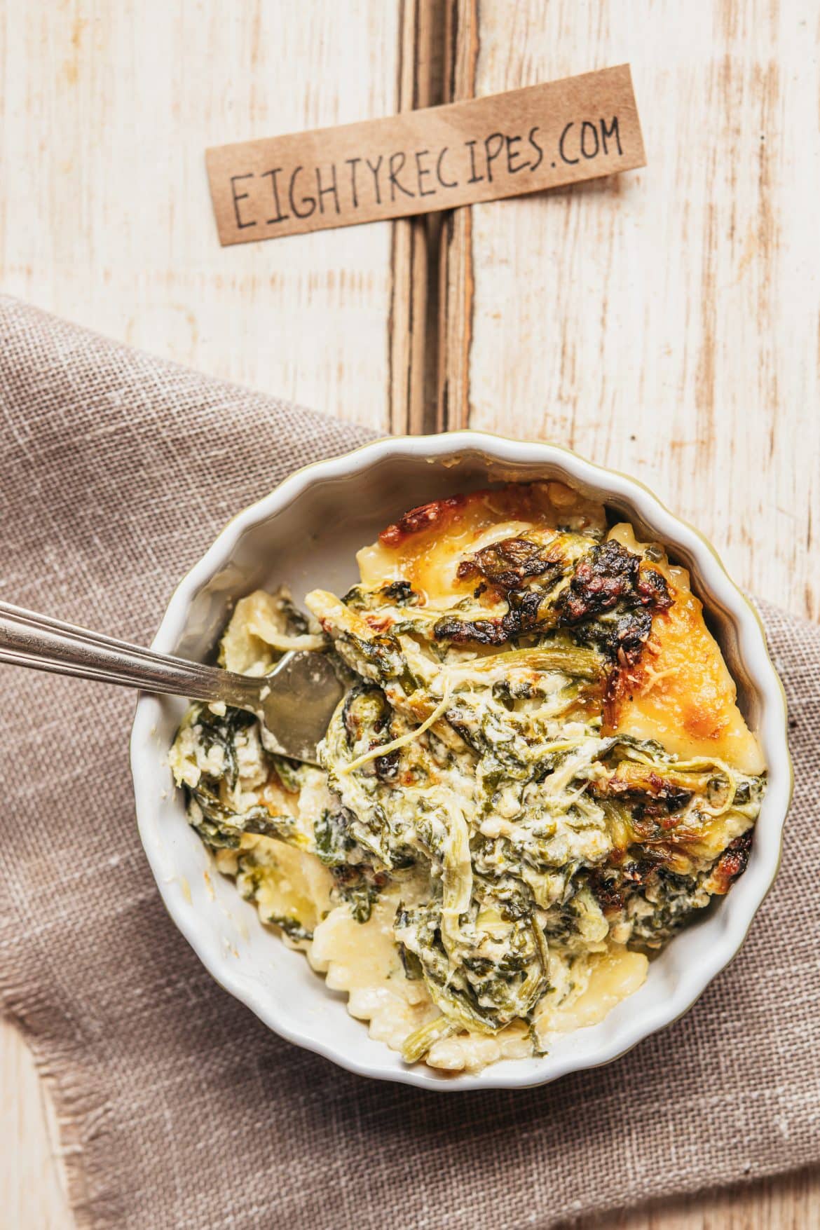 Ravioli With Spinach Skillet Recipe - Eighty Recipes