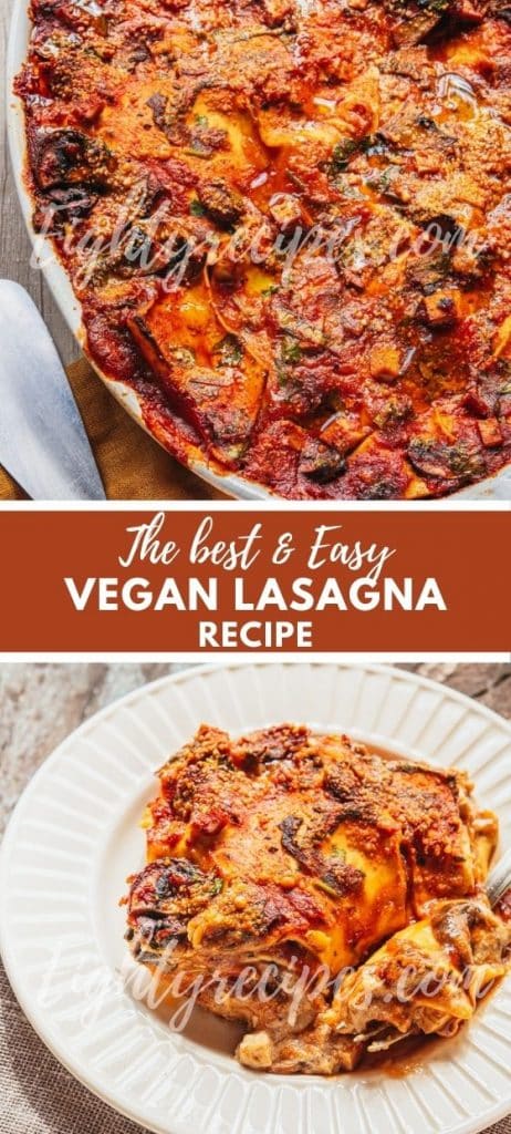 Vegan Lasagna Recipe - The Best ever - Eighty Recipes