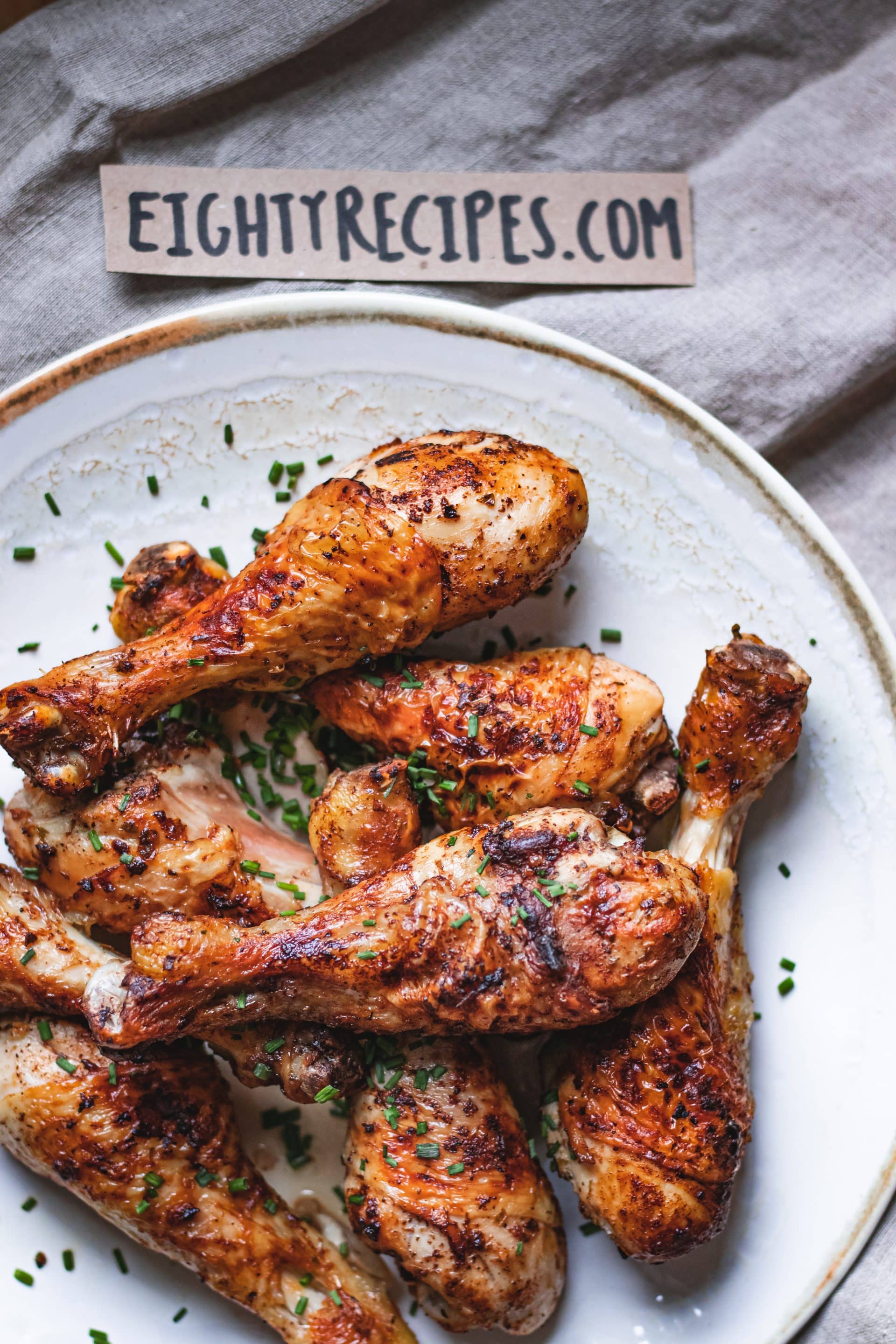 Greek Marinated Grilled Chicken Drumsticks Eighty Recipes