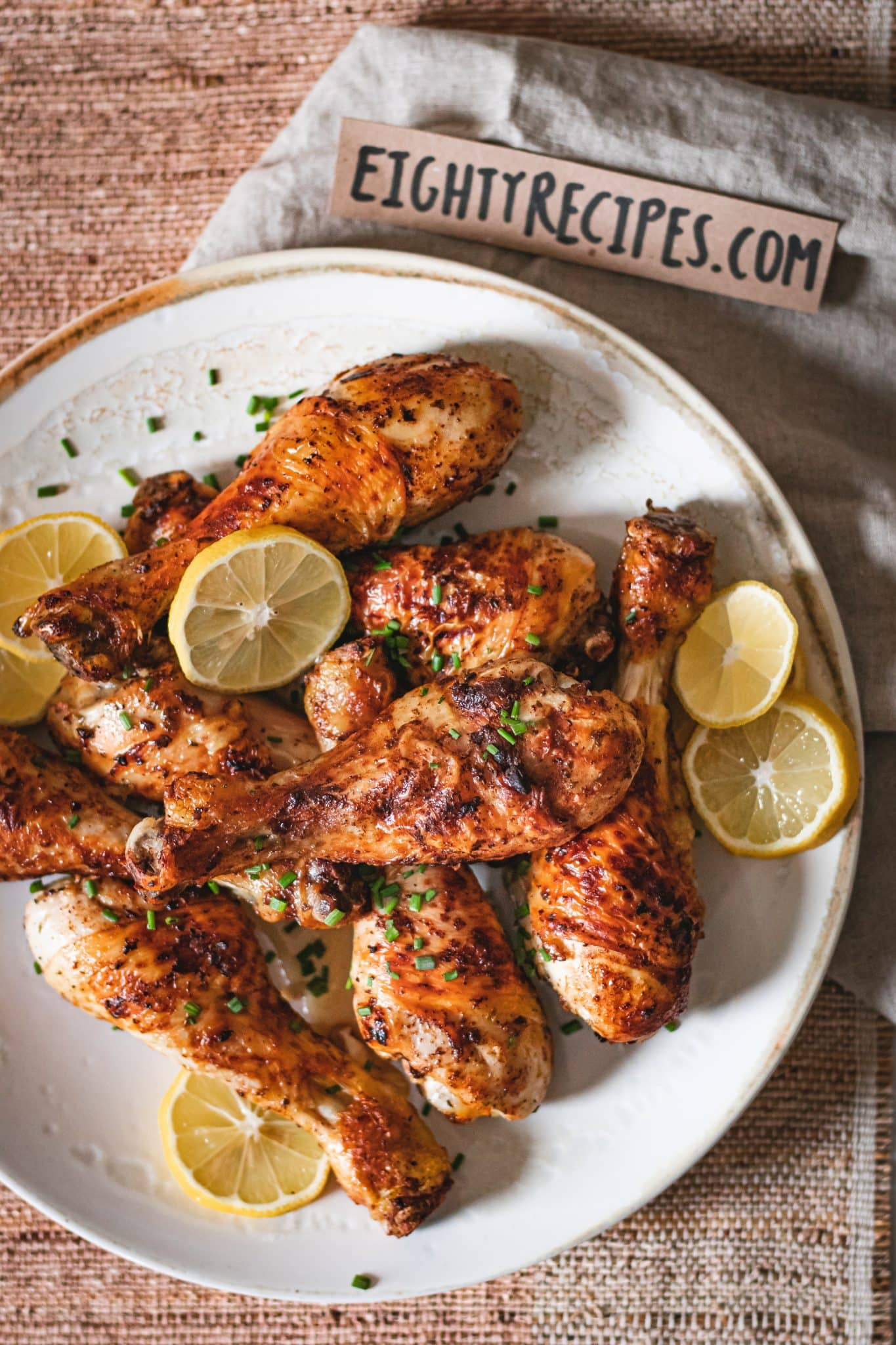 Greek Marinated Grilled Chicken Drumsticks Eighty Recipes