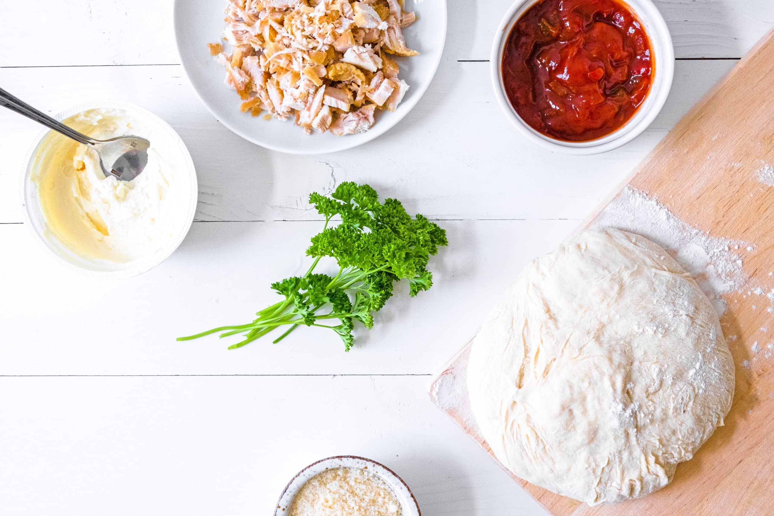 Chicken Alfredo Pizza Fritta