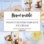 Homemade peanut Buster Parfaits
