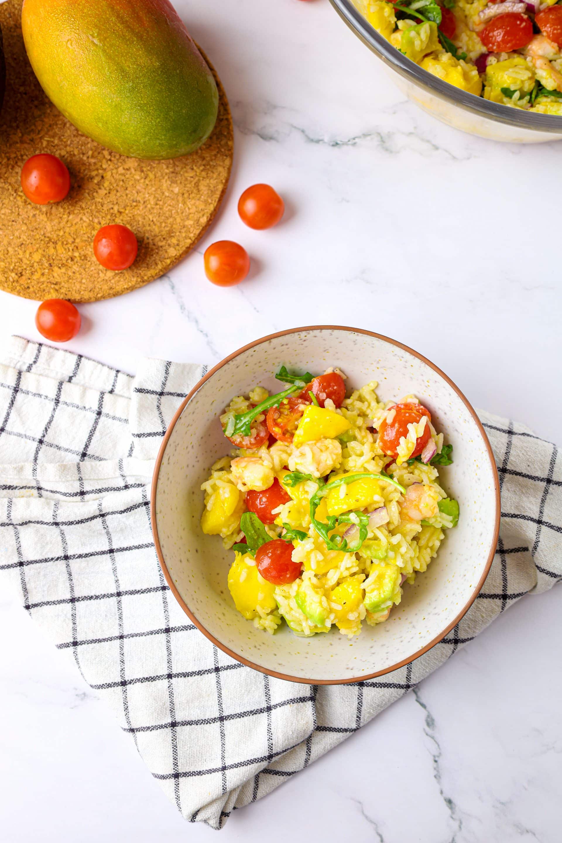 Delicious Prawn Mango Avocado Salad With Lime Dressing