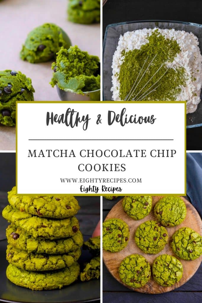 matcha chocolate chip cookies