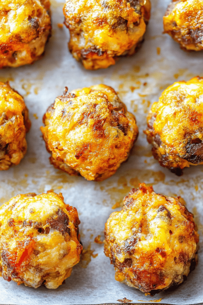 A rustic-style serving board with a pile of warm, golden-brown bites ready to enjoy.