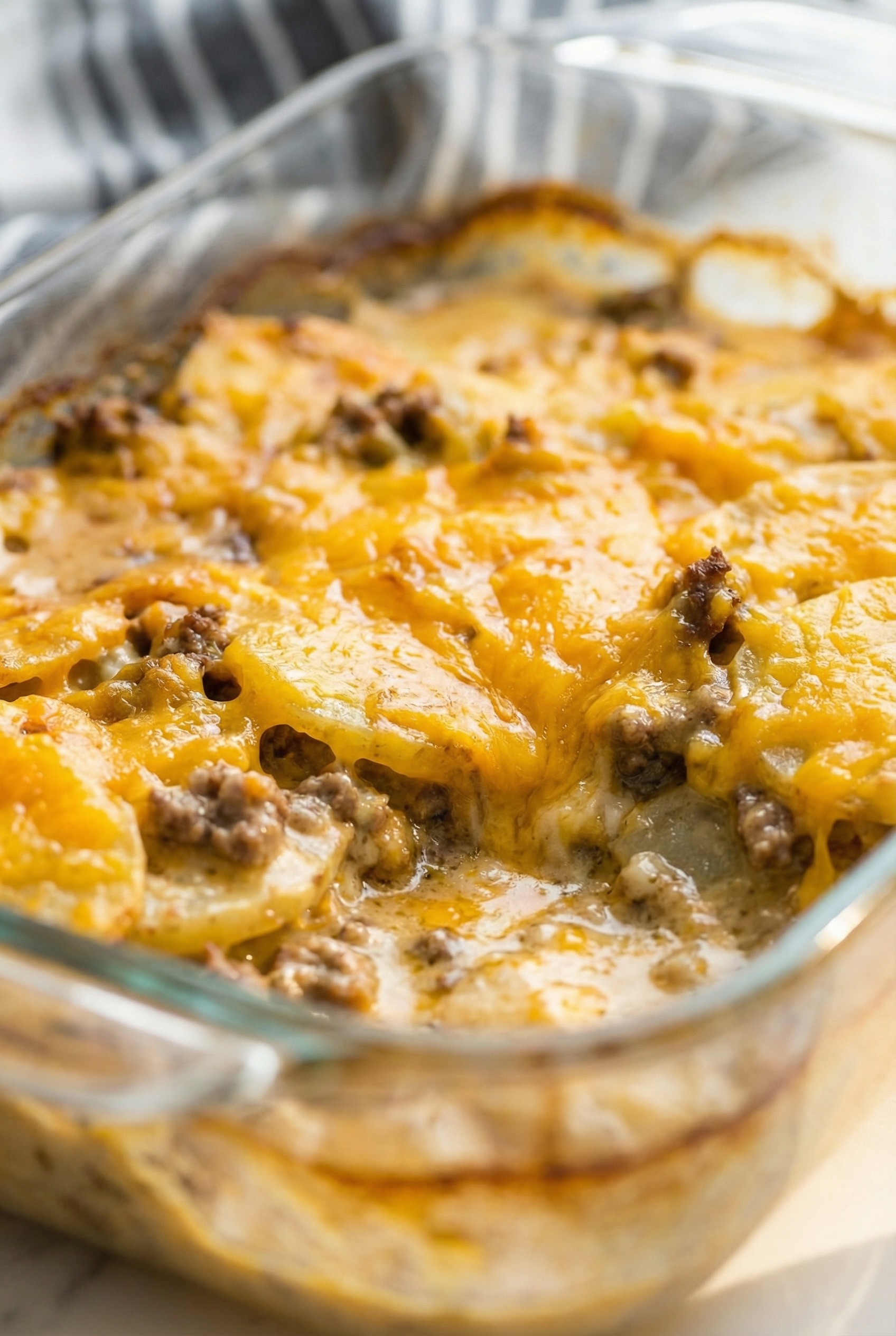 Cheesy Hamburger Potato Casserole
