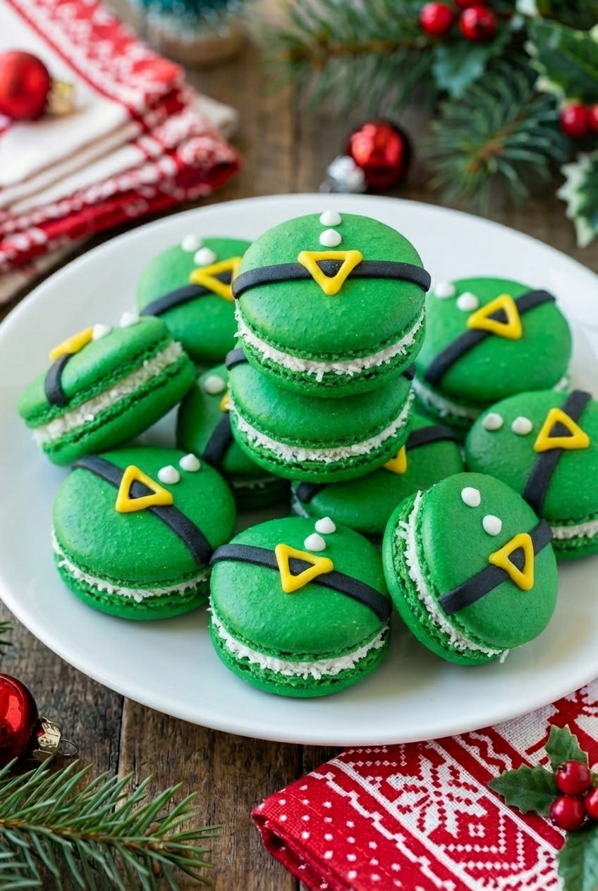 Christmas Santa Claus Macarons
