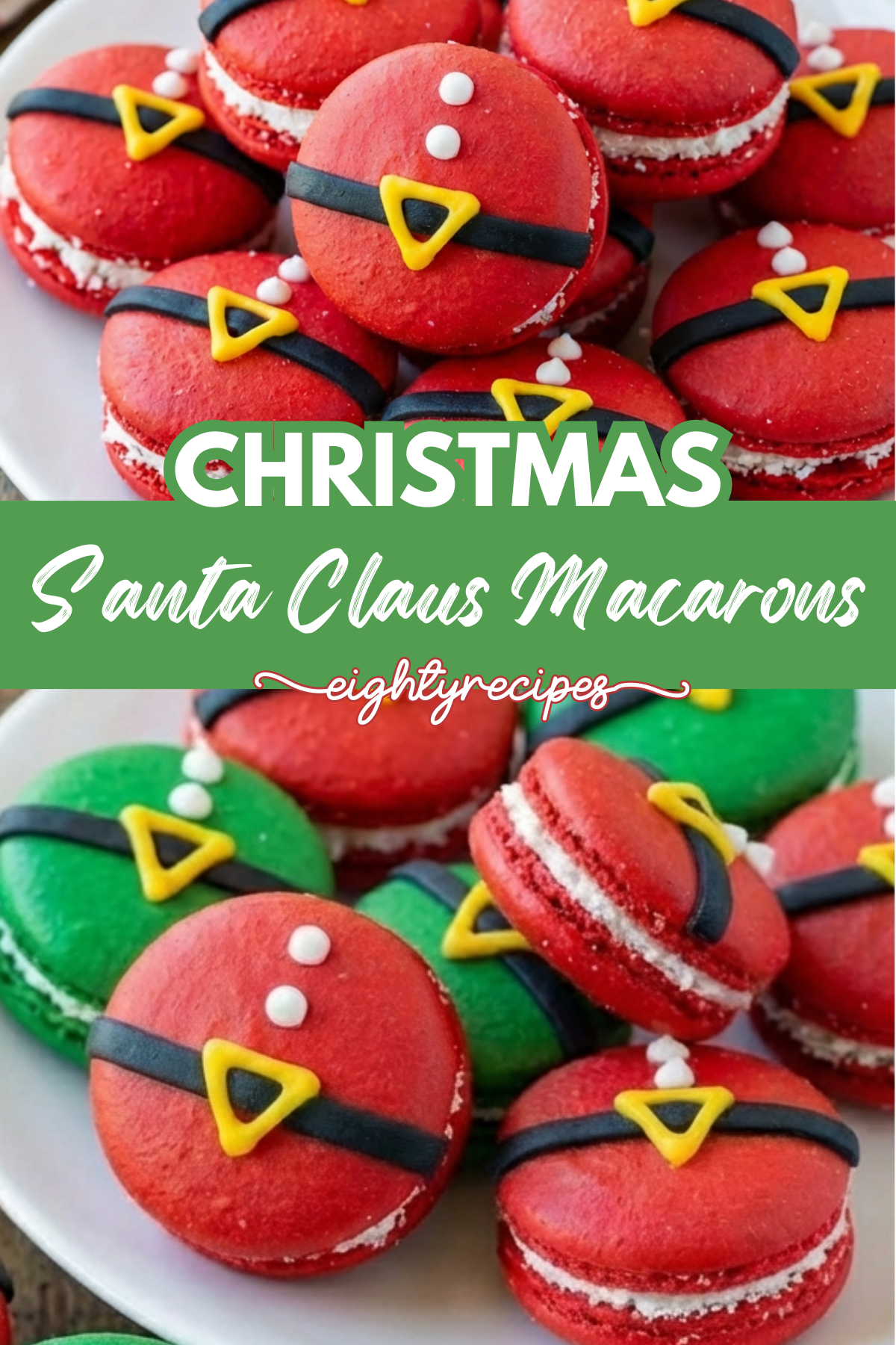 Christmas Santa Claus Macarons