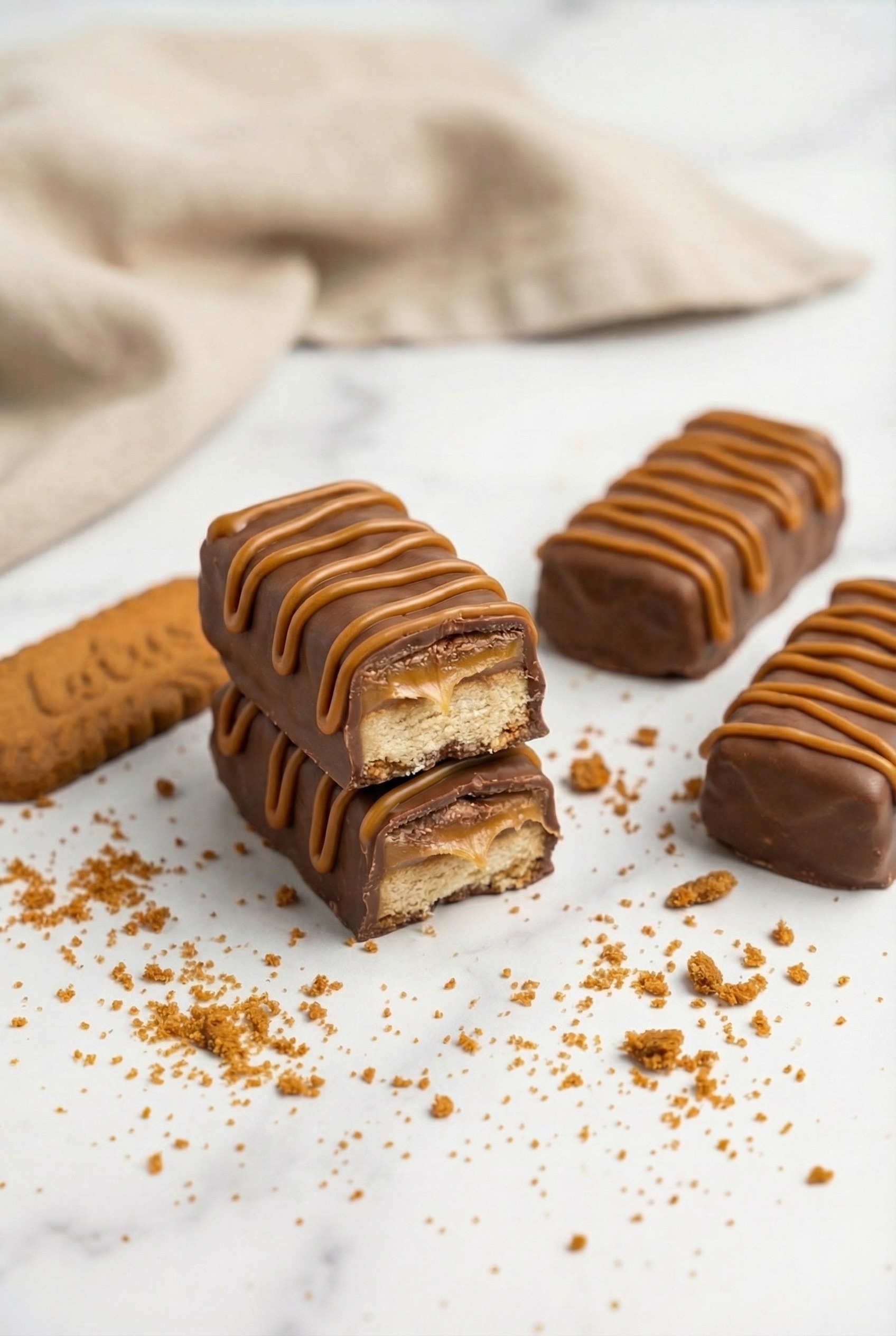 Biscoff Twix Bars