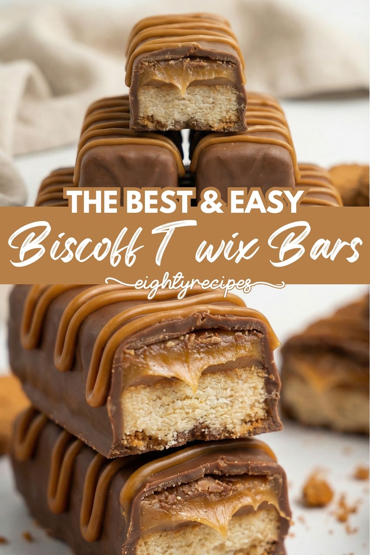 Biscoff Twix Bars