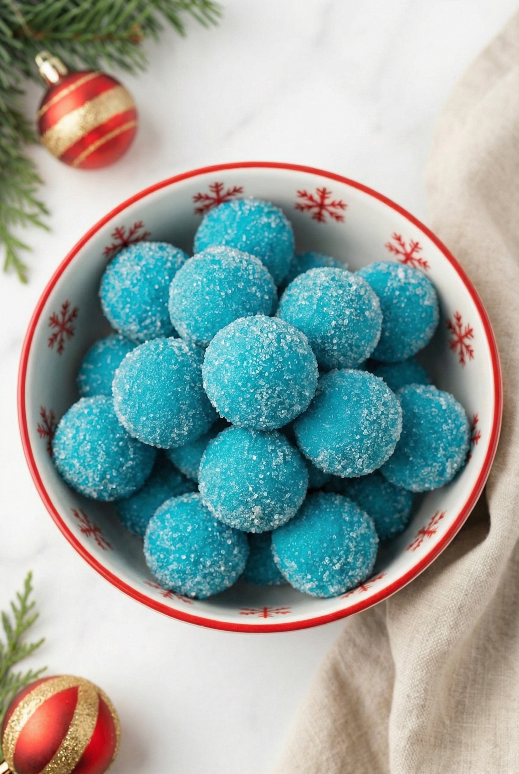 Blue Christmas Truffles