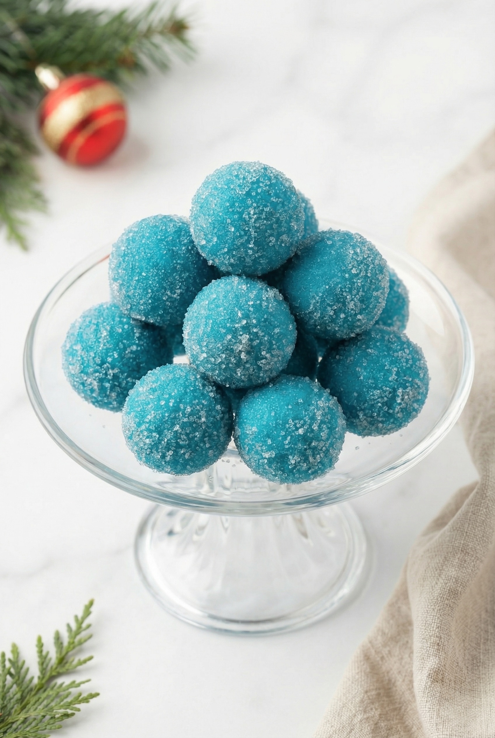Blue Christmas Truffles