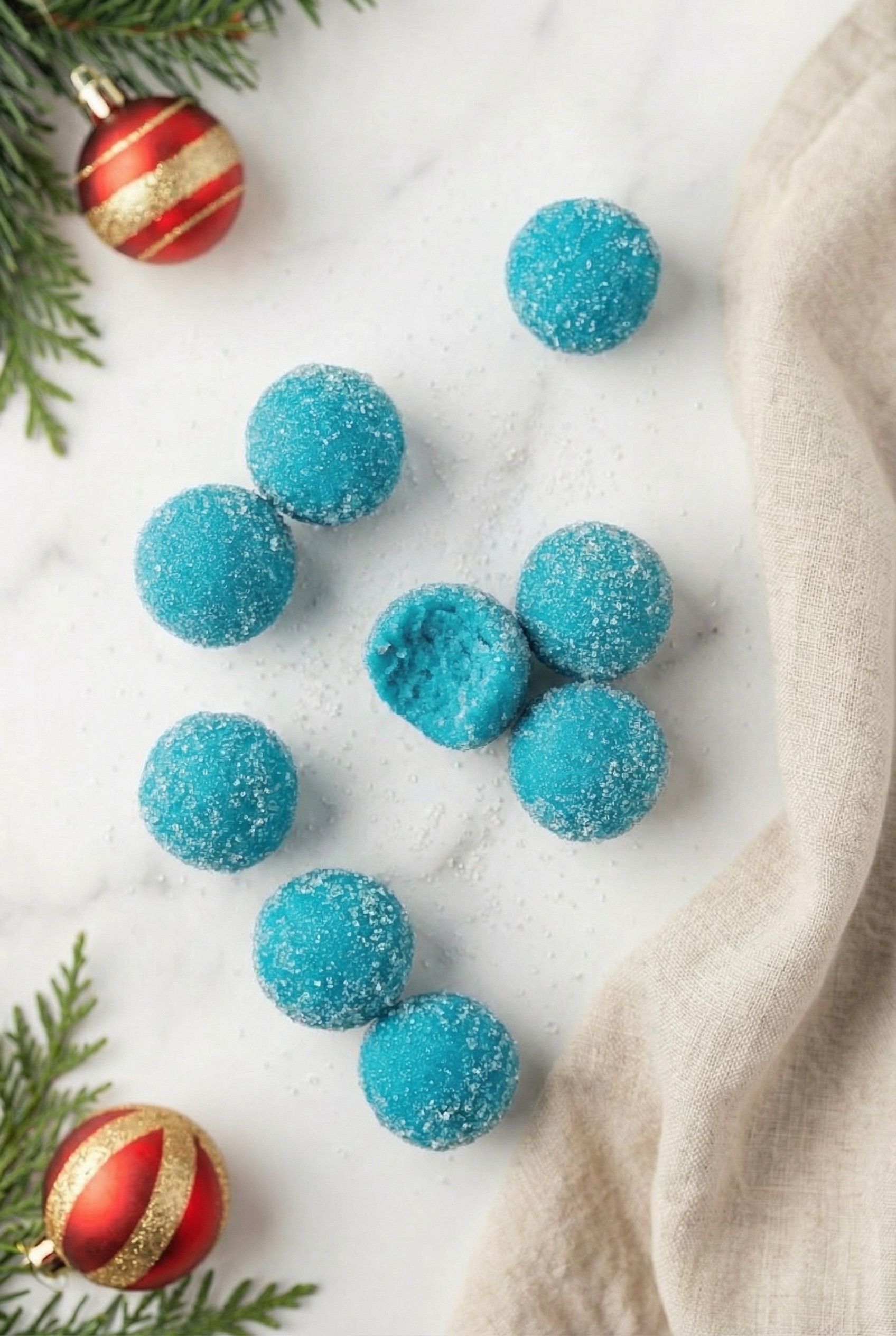 Blue Christmas Truffles