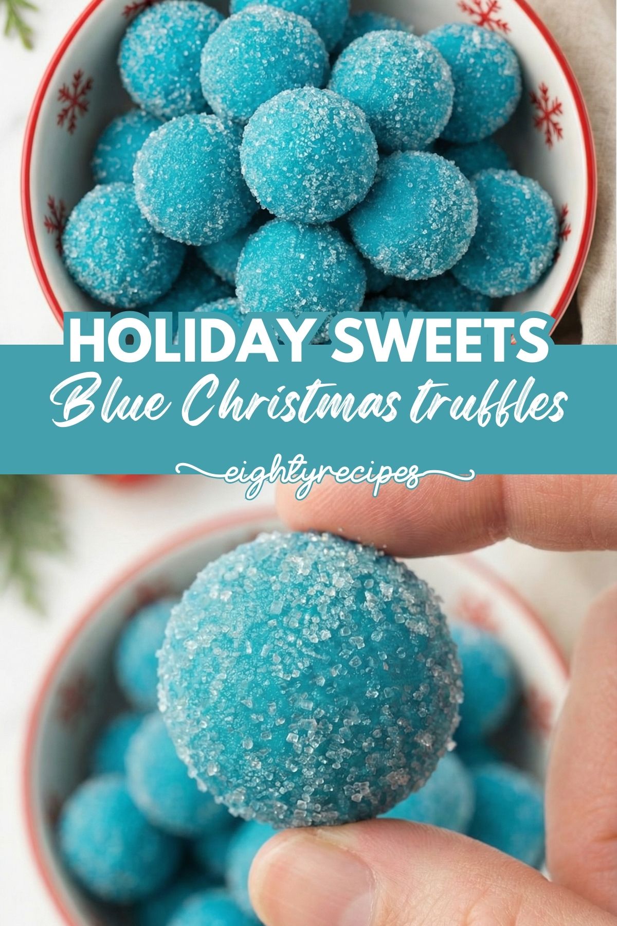 Blue Christmas Truffles