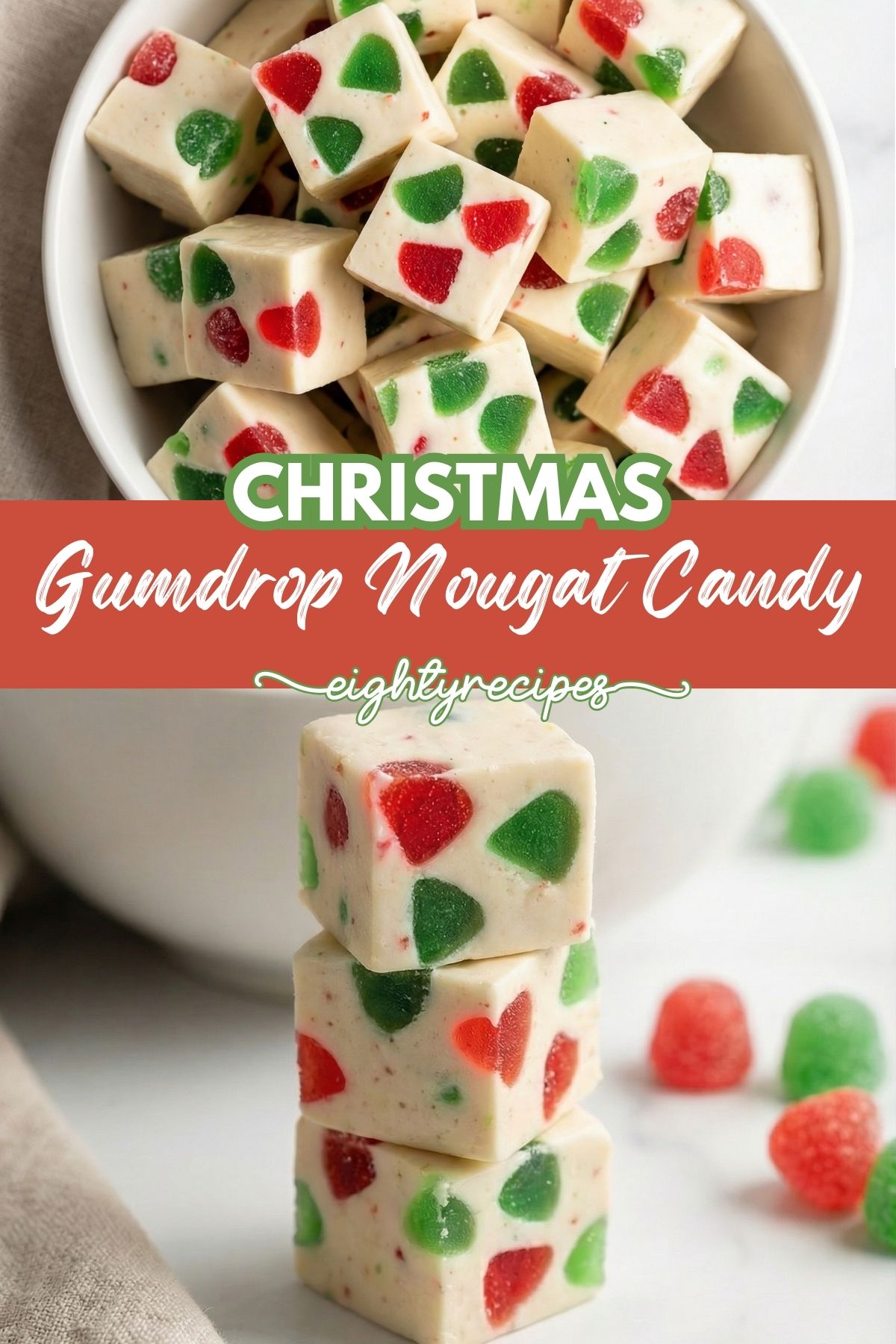 Christmas Gumdrop Nougat Candy