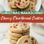 Christmas Maraschino Cherry Shortbread Cookies