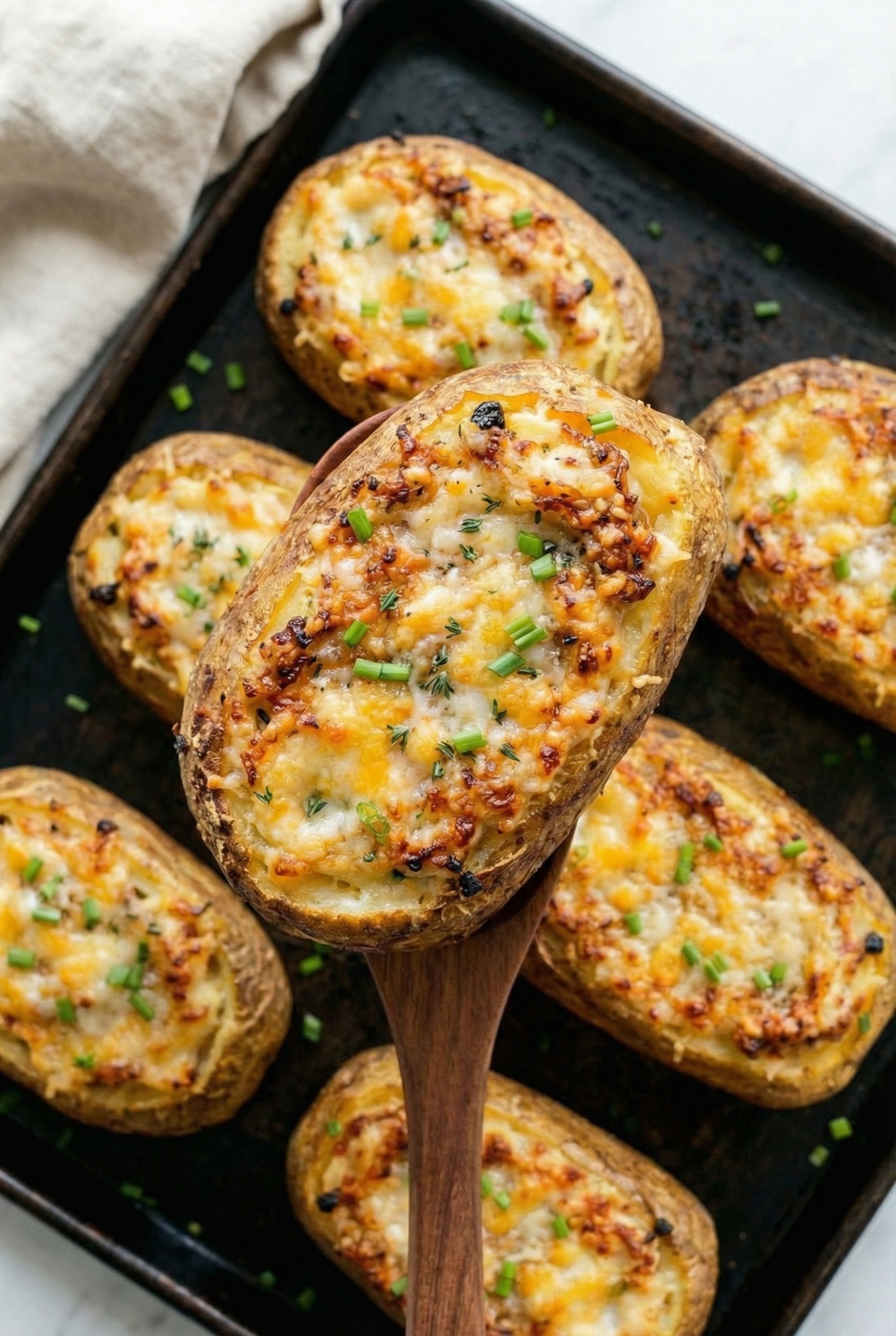 French Onion Stuffed Potatoes