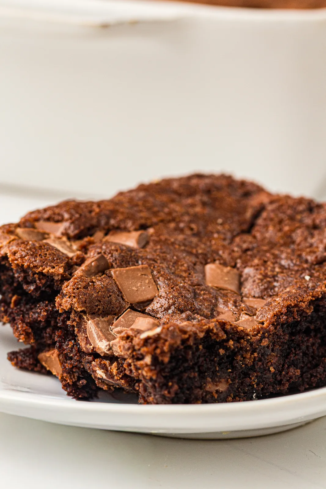 A serving of the warm, fudgy dessert in a bowl