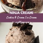 Cookies and cream ice cream recipe pin for Pinterest