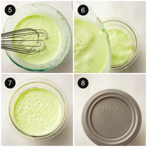 The just-spun pint with a smooth, thick swirl
