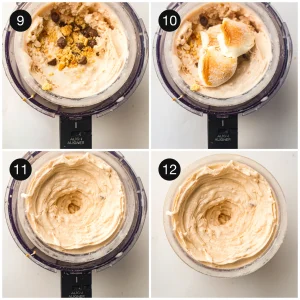 Toasted marshmallows, graham, and chocolate chips added to the centre