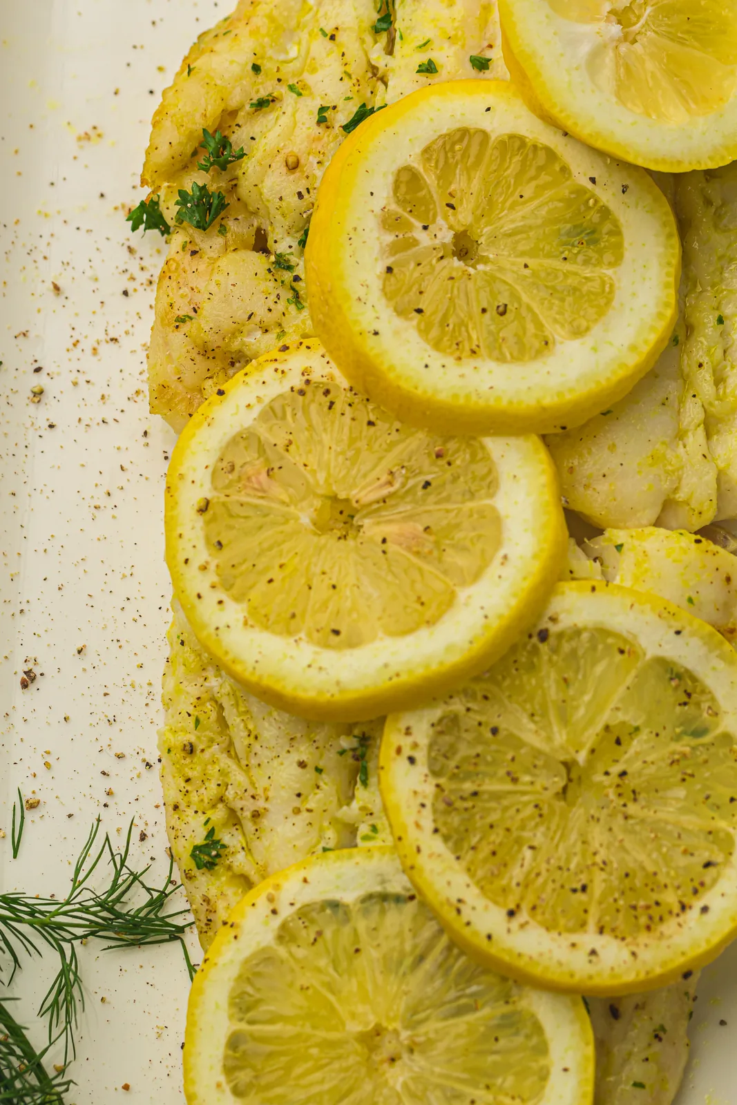 Fork lifting a flake of tender white fish