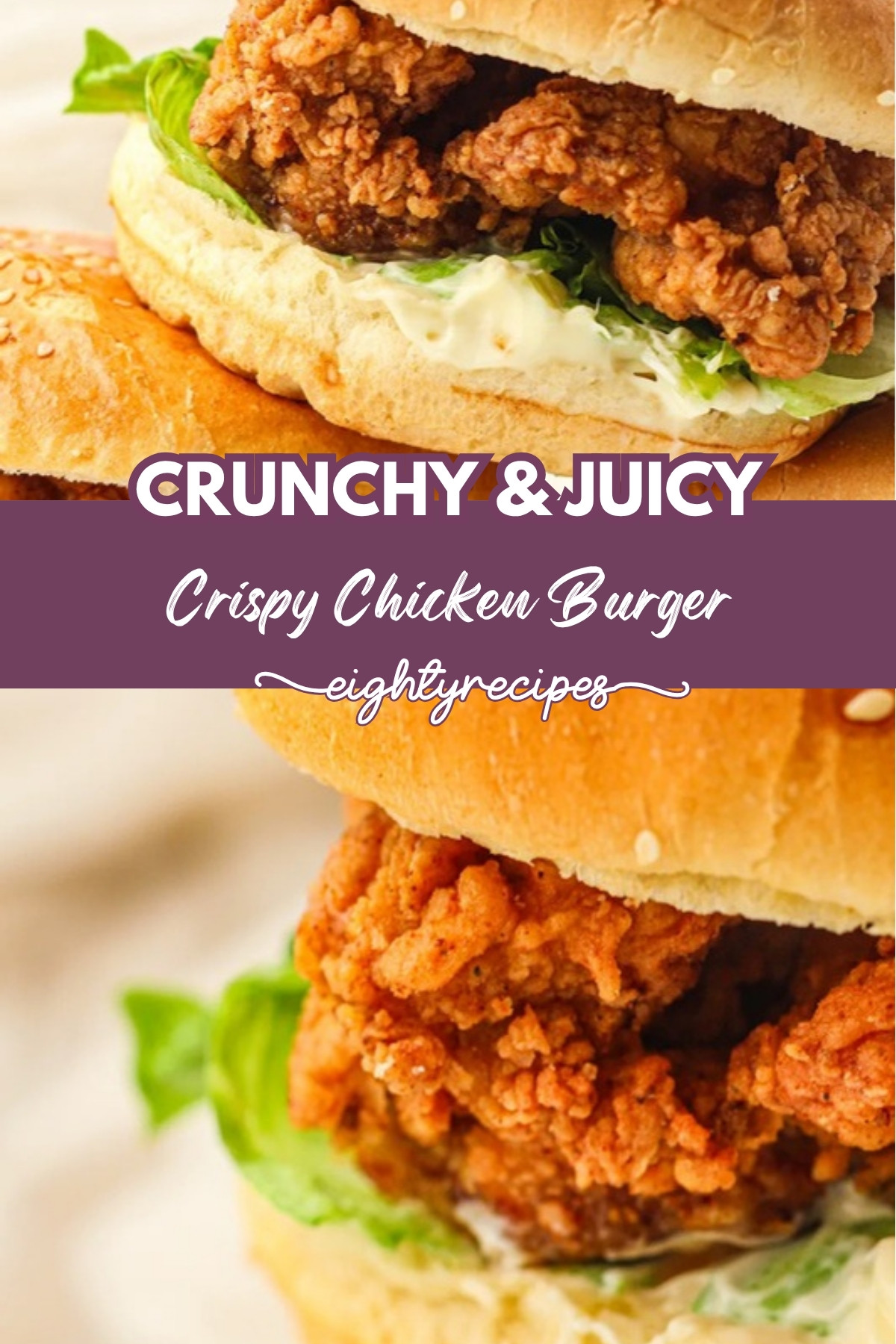 crispy chicken burger