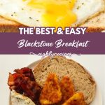 Blackstone breakfast recipe pin for Pinterest