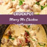 crockpot marry me chicken recipe pin for Pinterest