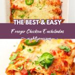 Freezer enchiladas recipe pin for Pinterest