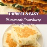 Homemade crunchwrap recipe pin for Pinterest