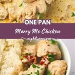 marry me chicken recipe pin for Pinterest